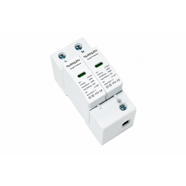УЗИП/SPD-T1T2-2P, AC275V,7KA(10/350us), 20-50KA(8/20)us Up<1.5KV