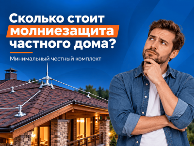 Молниезащита дома за 15 000 руб? Считаем, что действительно должно быть в комплекте
